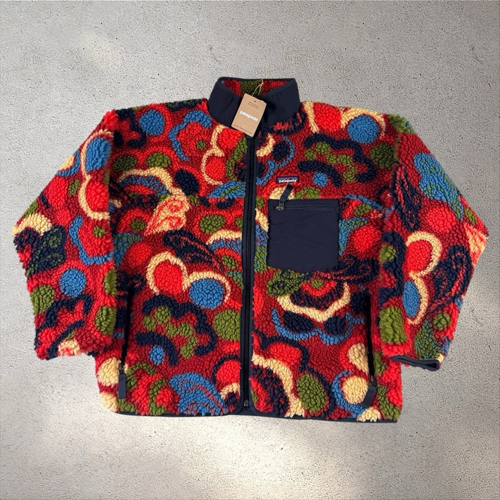 NWT Patagonia Women's Classic Retro-X Jacket Large River Amarita Red 23075 RVAM